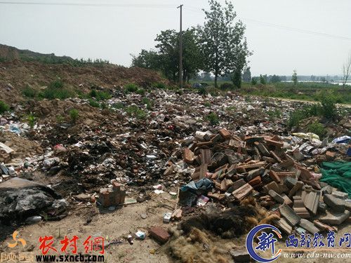 这是严庄村另一处一望无际的各类垃圾带