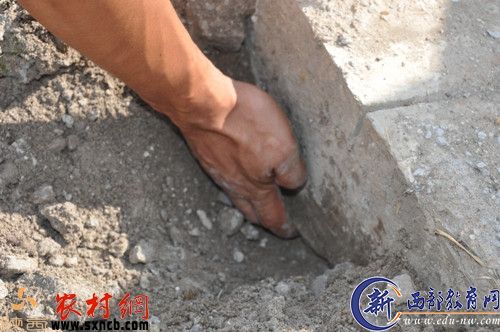 村民指证生产路路基没有进行灰土处理